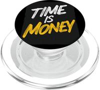 Logo Time is Money para Adultos y niños PopSockets PopGrip para MagSafe