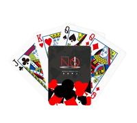 Logo World Cancer Day - Juego clásico de cartas de póquer con símbolo de no fumar