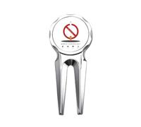 Logo World Cancer Day No Smoking Golf Divot Tool Herramienta de reparación de pelotas de golf