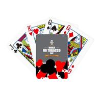 Logo World No Tobacoo Day No Smoking Symbol Poker Juego clásico de cartas