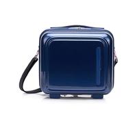 Mandarina Duck Logoduck+ Metal Maletin de maquillaje azul oscuro, policarbonato, 29 x 27 x 17cm