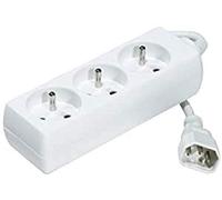 LOGON 3 Way Power Strip for UPS System - Cable (1,5 m, Male Connector/Female Connector)