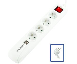 Logon lps165 base múltiple 1,5 m 4 salidas ac interior / exterior bla