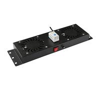 LOGON RAF115BL Accesorio para bastidor del panel de ventilador: accesorios de bastidor (Panel del ventilador, Negro, 1 pieza(s), 2 Ventilador(es), 280 m³/h)