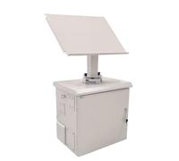 Logon RCCTV007 Kit de Poste Solar para Armario Rack CCTV Mural/Poste 12U IP66 con Soporte Ajustable para Panel Solar