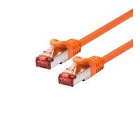 LOGON TCF66F100O - Cable de Red (10 m, Cat6a, F/UTP (FTP), RJ-45, RJ-45, Naranja)