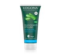 LOGONA Naturkosmetik Acondicionador hidratante de aloe vera orgánico, acondicionador natural para cabello seco, hidratación intensa para cabello suave, peinado mejorado, vegano y sin silicona, 200 ml