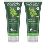 LOGONA Naturkosmetik Acondicionador de ortiga orgánica, acondicionador natural para cada cabello, cuidado intensivo para cabello suave, peinado mejorado, vegano y sin silicona, 200 ml (Paquete de 2)