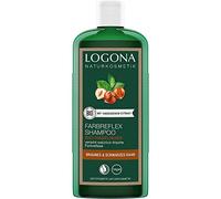 Logona Naturkosmetik Color Reflex - Champú protector para cabello natural orgánico, avellana, marrón oscuro y negro (250 ml)