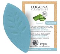 LOGONA Naturkosmetik Limpieza facial hidratante sólida, aloe vera orgánica y ácido hialurónico natural.