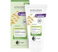 LOGONA Naturkosmetik Nourish Mascarilla calmante Overnight - 50 ml - Mascarilla facial con Immunight para la noche - para piel seca