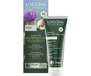 LOGONA Naturkosmetik Tratamiento posterior Color Fix para tintes de cabello a base de hierbas, fija el color, tratamiento capilar, vegano, paquete de 2 (2 x 100 ml), crema