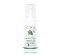 Espuma limpiadora Bio Mizelle de LOGONA Naturkosmetik para pieles impuras y pieles mixtas, menta orgánica y ácido salicílico natural de corteza de sauce, mate, natural y vegano, 100 ml, 00046