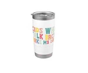 Logopedia Niños Comunicación Alegre Vaso térmico de acero inoxidable de doble pared