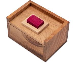 LOGOPLAY La Piedra Roja - Rompecabezas 3D de Madera - Juego de Pensar y Lógica - A partir de 6 Años