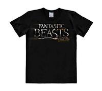 Logoshirt Animales fantásticos - Fantastic Beasts Logo Camiseta Hombre - Negro - Diseño Original con Licencia, Talla L