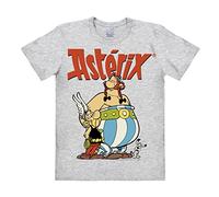 Logoshirt® Astérix el Galo I Astérix y Obélix I Camiseta Print I Mujer y Hombre I Manga Corta I Gris vigoré I Diseño Original con Licencia I Talla 3XL