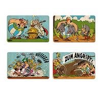 Logoshirt® Astérix el Galo I Astérix y Obélix I Tabla de desayuno I Tabla de cortar I 23x14cm I Juego de 4 I Lavable en lavavajillas y resistente al calor I Diseño Original con Licencia
