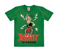 Logoshirt®️ Asterix, le Gaulois I Poción mágica I Camiseta orgánica Print I Niña y Niño I Manga Corta I Verde | Diseño Original con Licencia I Talla 122, 7-8 años