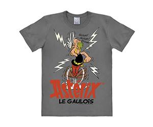 Logoshirt® Asterix, le Gaulois I Poción mágica I Camiseta Print I Mujer y Hombre I Cuello Redondo I Manga Corta I Gris I Diseño Original con Licencia I Talla M