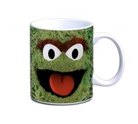 Logoshirt®️ Barrio Sésamo I Óscar el Gruñón I I Love Trash I Taza de café porcelana I 300 ml I Diseño original con licencia