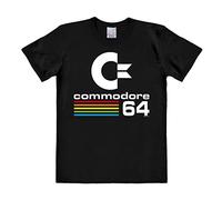 Logoshirt Camiseta Commodore C64 - Camiseta con Cuello Redondo Negro - Diseño Original con Licencia, Talla XL