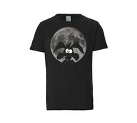 LOGOSHIRT Camiseta 'Looney Tunes - Coyote Mond' negro XXXL negro