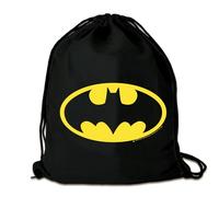 Logoshirt®️ DC Comics | Batman | Logo | Mochila saco | Estampada | AZO-free | Cordón resistente | negro | Diseño original con licencia