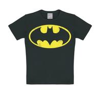 Logoshirt®️ DC Comics I Batman Logo I Camiseta Print I Niña y Niño I Negro | Diseño Original con Licencia I Talla 4-6 años