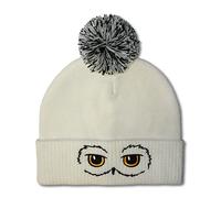 Logoshirt®️ - Harry Potter - Hedwig - Gorro Pompón - Gorro de Punto - Mujer y Hombre - Bordado