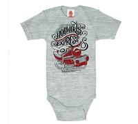 Logoshirt® Harry Potter I Hogwarts Express I Tren I Pelele I Body Estampado I Bebés I Niña y Niño I Gris | Diseño Original con Licencia I Talla 7-12 Meses