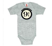 Logoshirt® Harry Potter I Platform 9 3/4 I Logo I Pelele I Body Estampado I Bebés I Niña y Niño I Gris | Diseño Original con Licencia I Talla 0-2 Meses