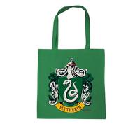 Logoshirt® Harry Potter | Slytherin | Logo | Bolsa de algodón | Impresa I Asas largas | verde | Diseño original con licencia
