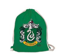 Logoshirt® Harry Potter | Slytherin | Logo | Mochila saco | Estampada | AZO-free | Cordón resistente | verde | Diseño original con licencia