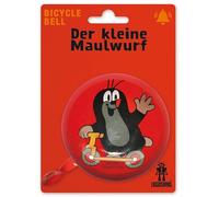 LOGOSHIRT - Krtek, el Topo - Patinete - Timbre Bicicleta - Retro - Grande - Rojo - Diseño Original con Licencia