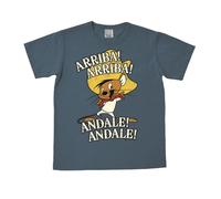 Logoshirt® Looney Tunes I Speedy Gonzales I Arriba Andale I Camiseta Print Mujer y Hombre I Cuello Redondo I Manga Corta I Azul I Diseño Original con Licencia I Talla XS