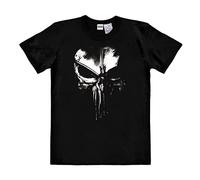 Logoshirt® Marvel Comics - El Castigador - TV Skull I Camiseta Print Mujer y Hombre I Negro I Diseño Original con Licencia, Talla M