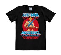 Logoshirt - Masters of The Universe - He-Man - Camiseta Hombre - Negro - Diseño Original con Licencia, Talla S