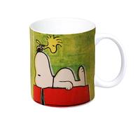 Logoshirt® Peanuts - Snoppy & Woodstock - Authentic Peanuts I Taza de café de Porcelana, 300 ml I Apta para lavavajillas y microondas I En Caja de Regalo de Color I Diseño Original con Licencia