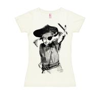 Logoshirt® Pippi Calzaslargas I Pirata I Camiseta Print I Mujer I Bianco I Diseño Original con Licencia, Talla M