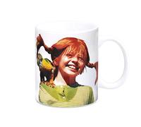 Logoshirt - Pippi Calzaslargas y Señor Nilsson - Taza de Porcelana - Multicolor - Diseño Original con Licencia