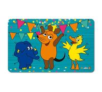 Logoshirt® Programa con el Ratón I Maus, Elefante & Pato I Fiesta I Tabla de desayuno I Tabla de cortar I 23x14 cm I Diseño Original con Licencia