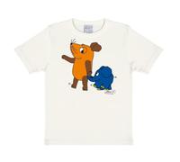 Logoshirt® Programa con el Ratón I Maus y Elefante I Camiseta Print I Niña y niño I Manga Corta I Blanco I Diseño Original con Licencia I Talla 2-3 años
