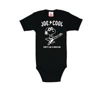 Logoshirt - Snoopy Pelele bebé niño - Peanuts - Joe Cool - Rockstar Body para bebé - Negro - Diseño Original con Licencia, Talla 62/68, 3-6 Meses