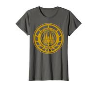 Logotipo BSG 75 de la Flota Colonial de Battlestar Galactica Camiseta, Mujer, Asfalto, 3XL