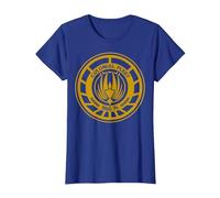 Logotipo BSG 75 de la Flota Colonial de Battlestar Galactica Camiseta, Mujer, Azul Real, XL