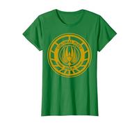 Logotipo BSG 75 de la Flota Colonial de Battlestar Galactica Camiseta, Mujer, Verde Kelly, XL