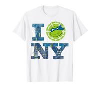 Logotipo clásico de TMNT Teenage Mutant Ninja Turtles Street NYC Camiseta