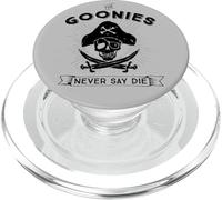 Logotipo clásico Divertido de los Goonies Never Say Die Skull Pirate de los 80 PopSockets PopGrip para MagSafe
