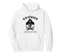 Logotipo clásico Divertido de los Goonies Never Say Die Skull Pirate de los 80 Sudadera con Capucha